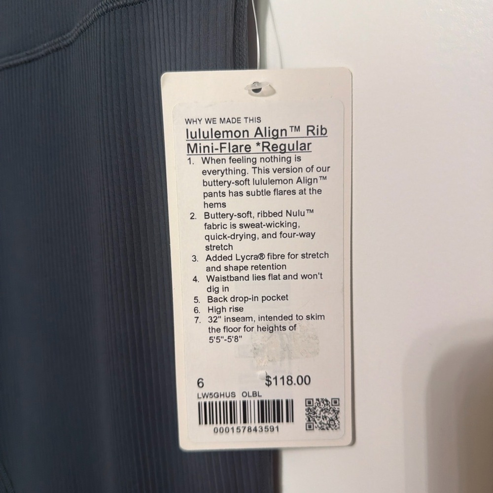 Lululemon Align Rib Mini-Flare Regular - Picture 2 of 3